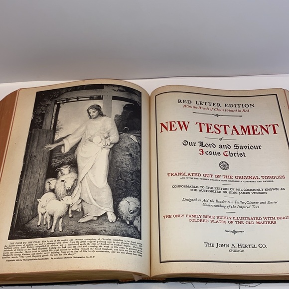 Vintage 1936 New Standard Reference Bible, Cyclopedic Indexed - Picture 15 of 16